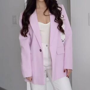 PASTEL PINK ZARA BLAZER